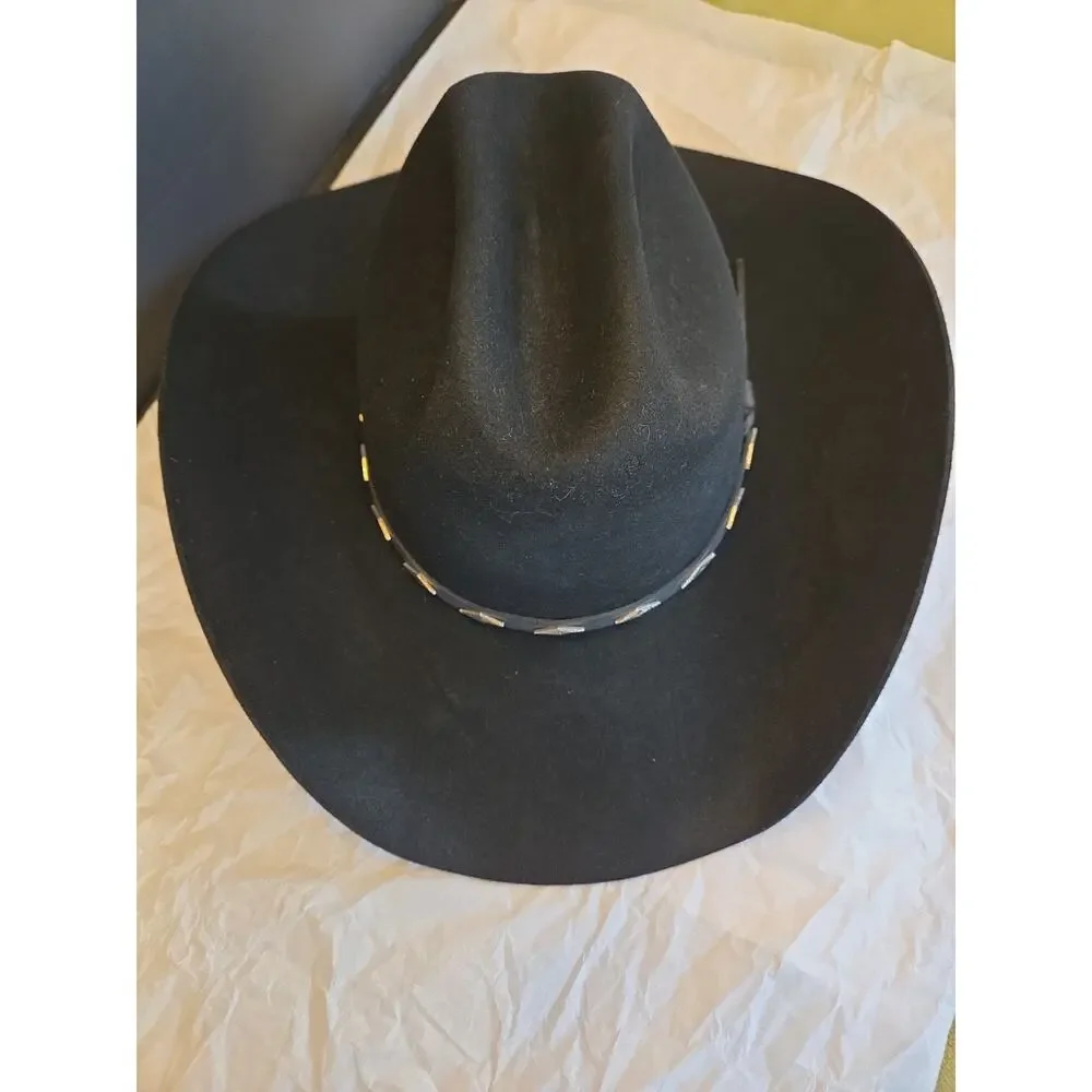 VintageRESISTOL self Confirming 5X Beaver Made In The Usa Texas Size 7 3/8￼￼